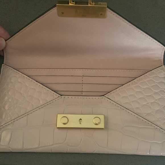 Tory Burch Pink Alligator Crocodile Juliette Wallet - Picture 4 of 4